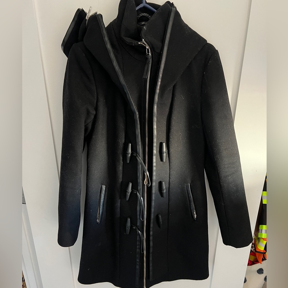 Mackage Steffy Wool Coat, Black, Small